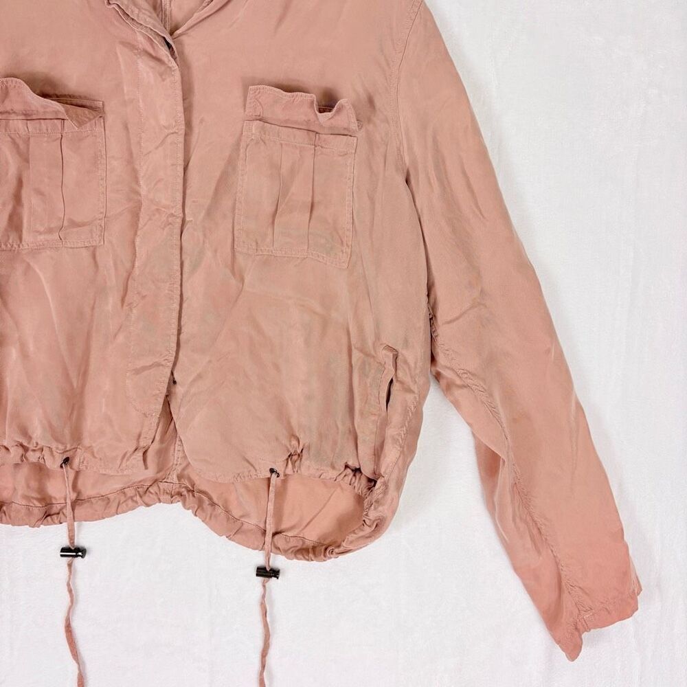 Rails Rowan Blush Pink Hidden Button Front Milita… - image 5